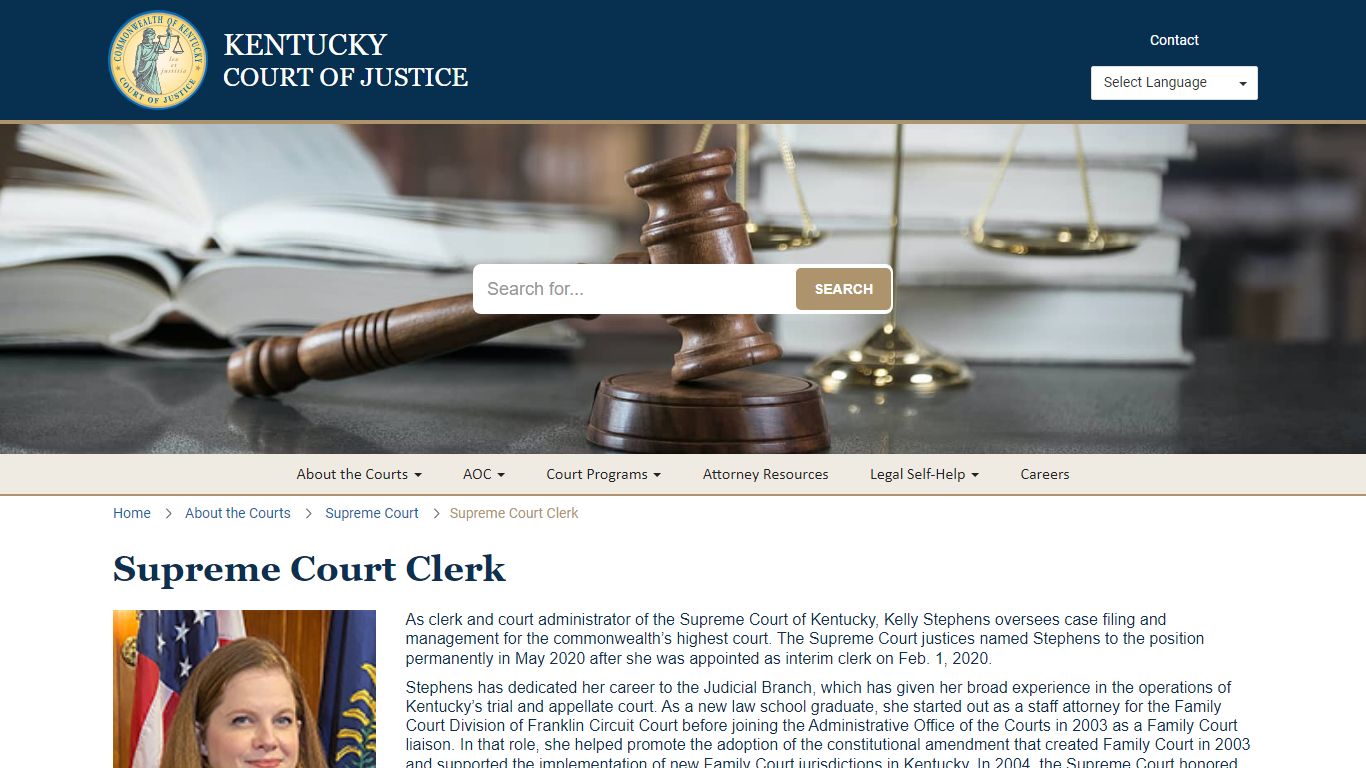 Supreme Court Clerk - Kentucky Court of Justice
